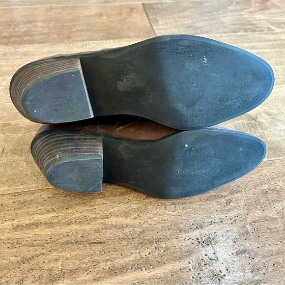 G.H. Bass & Co Women’s Naomi Suede Chelsea Bootie Brown Size 7.5 EUC Girly Fall - Picture 8 of 8